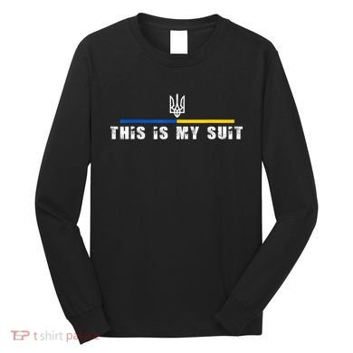 This Is My Suit Support Zelensky Ukrainian Suit Long Sleeve Shirt