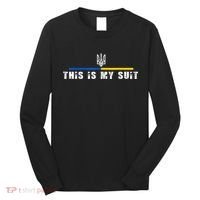 This Is My Suit Support Zelensky Ukrainian Suit Long Sleeve Shirt thumb 0