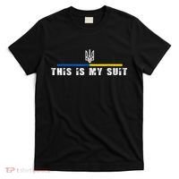 This Is My Suit Support Zelensky Ukrainian Suit T-Shirt thumb 0