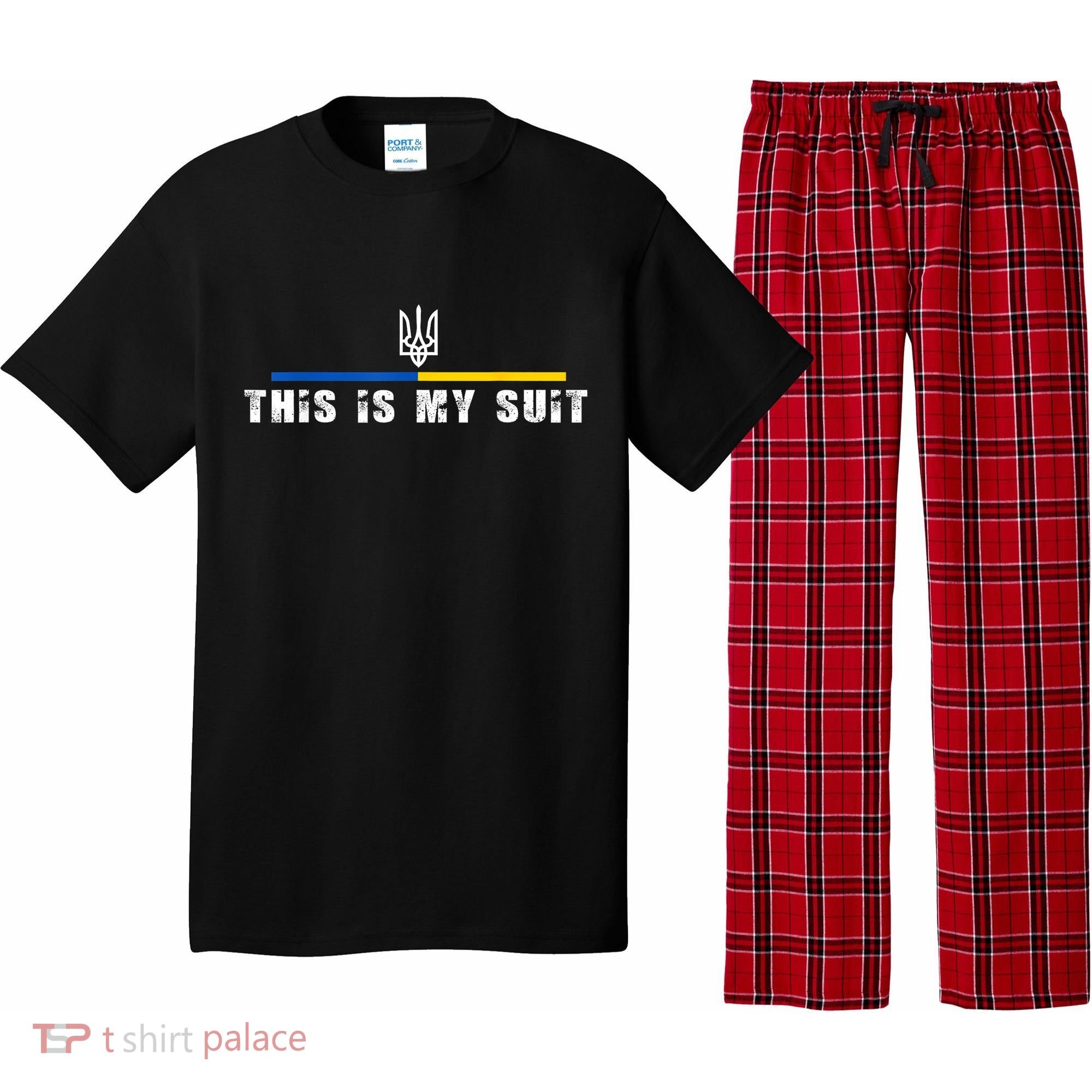 This Is My Suit Support Zelensky Ukrainian Suit Pajama Set