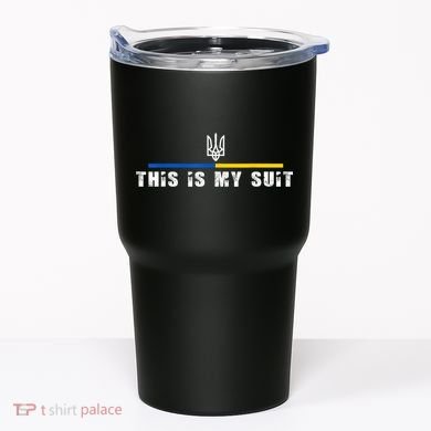 This Is My Suit Support Zelensky Ukrainian Suit Tumbler