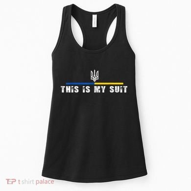 This Is My Suit Support Zelensky Ukrainian Suit Women's Tank Top