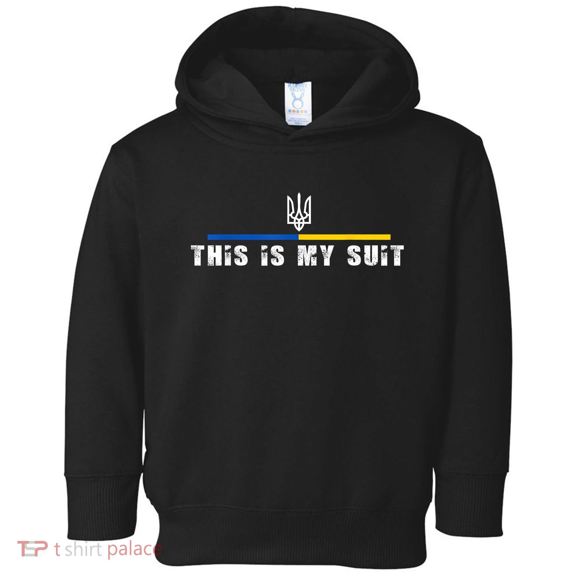 This Is My Suit Support Zelensky Ukrainian Suit Toddler Hoodie
