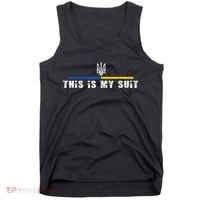 This Is My Suit Support Zelensky Ukrainian Suit Tank Top thumb 0
