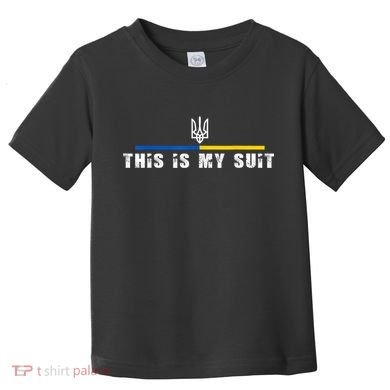 This Is My Suit Support Zelensky Ukrainian Suit Toddler T-Shirt
