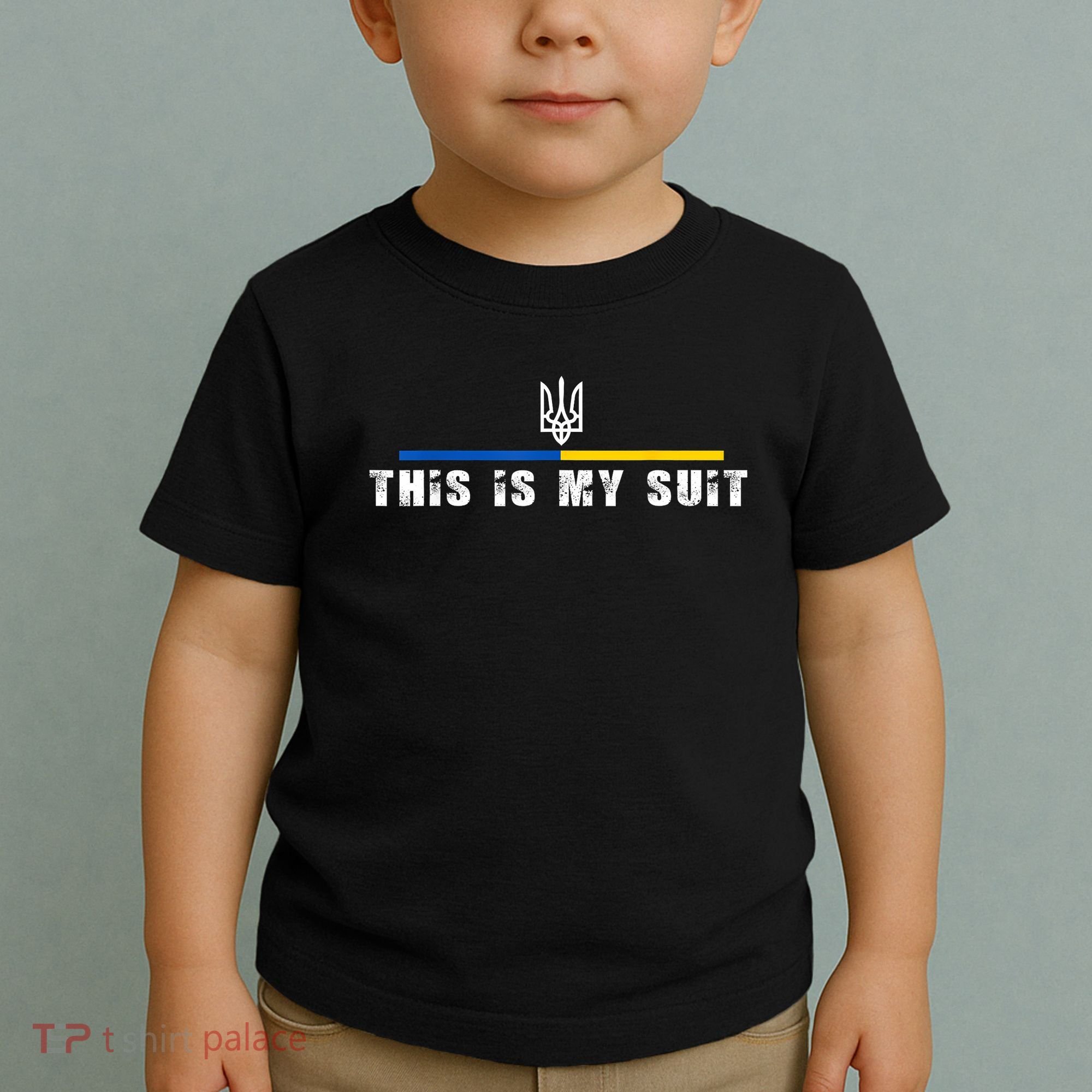 This Is My Suit Support Zelensky Ukrainian Suit Toddler T-Shirt