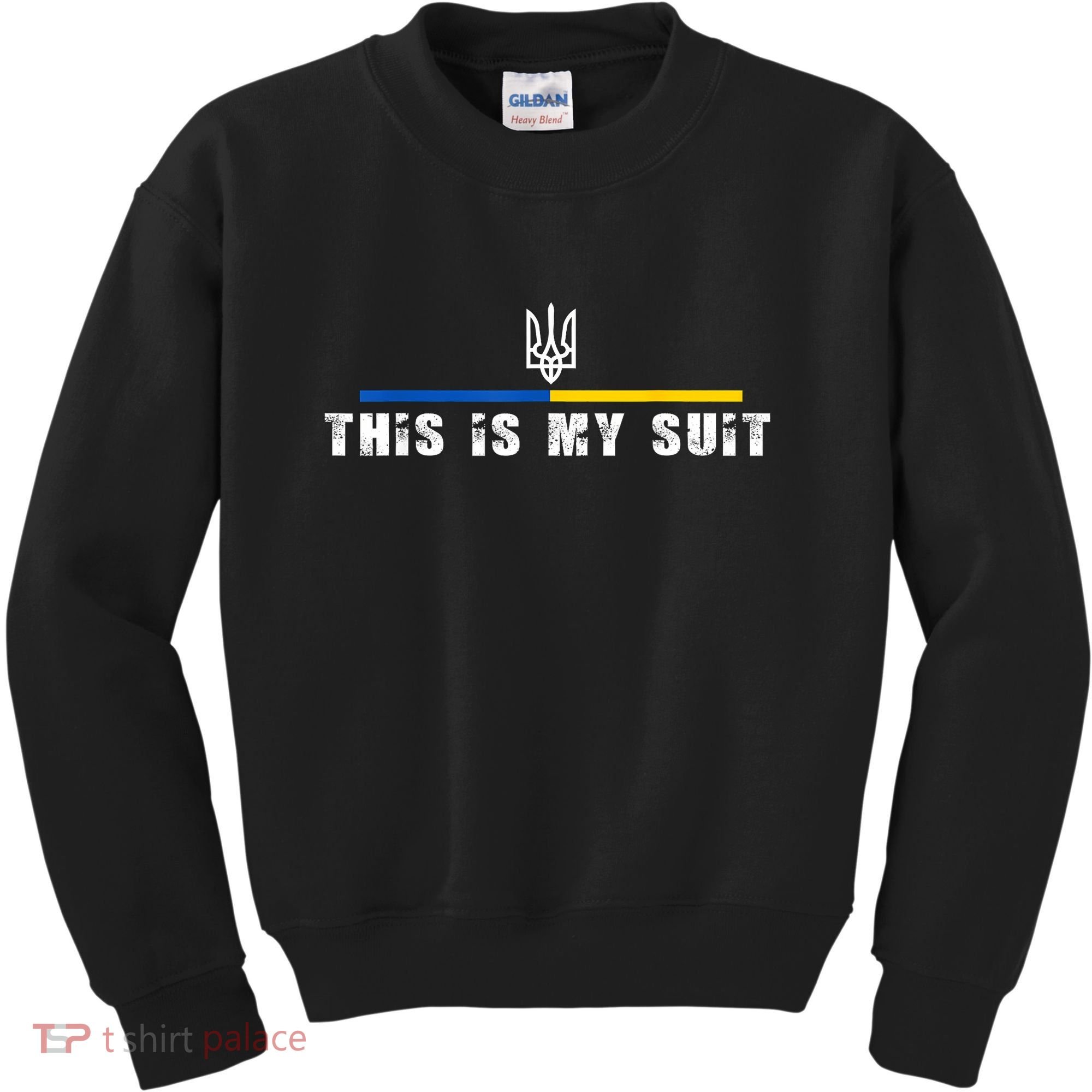 This Is My Suit Support Zelensky Ukrainian Suit Kids Sweatshirt