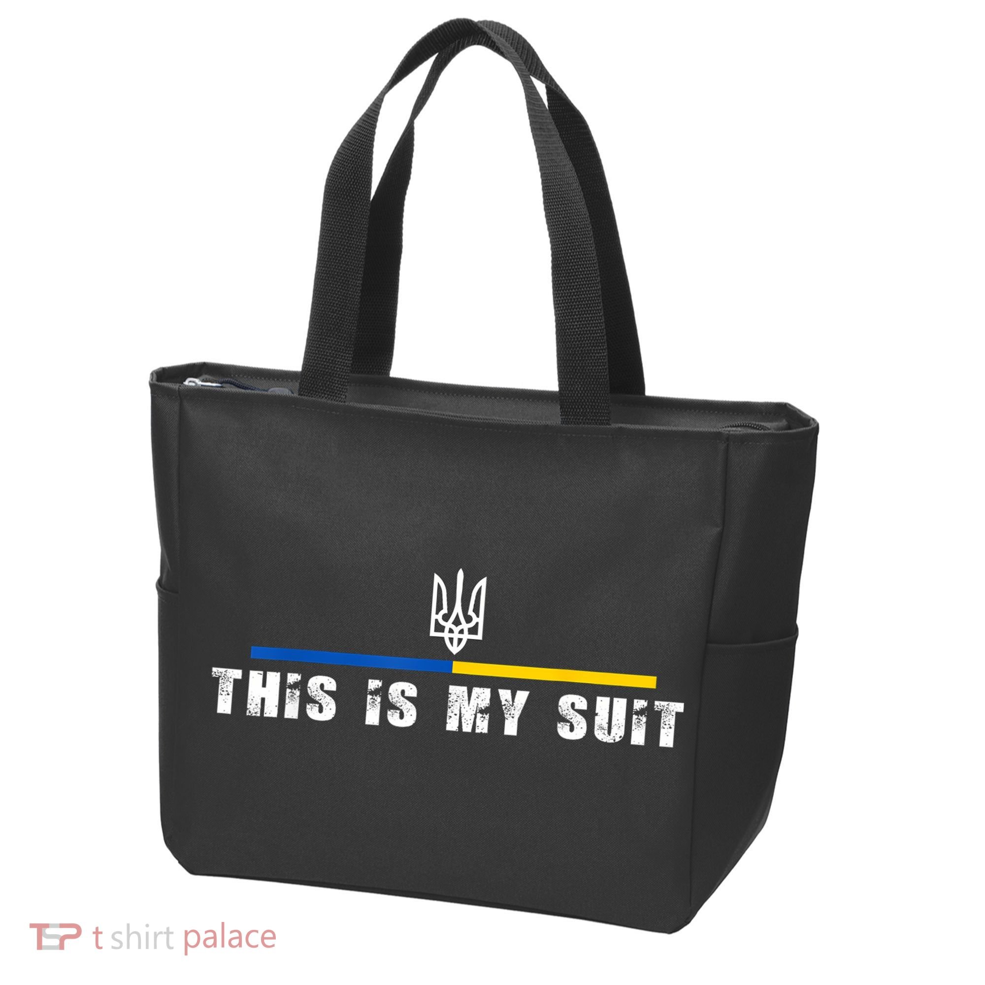 This Is My Suit Support Zelensky Ukrainian Suit Tote Bag