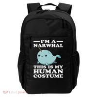 This Is My Human Costume I'm A Narwhal Halloween Backpack thumb 0