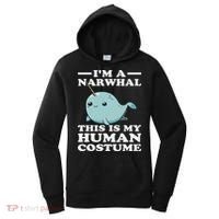 This Is My Human Costume I'm A Narwhal Halloween Women's Hoodie thumb 0
