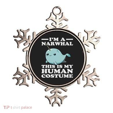 This Is My Human Costume I'm A Narwhal Halloween Ornament