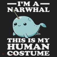 This Is My Human Costume I'm A Narwhal Halloween Hat thumb 2