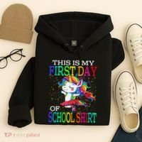 This Is My First Day Of School Back To School Unicorn Hoodie thumb 4