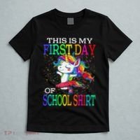 This Is My First Day Of School Back To School Unicorn T-Shirt thumb 5