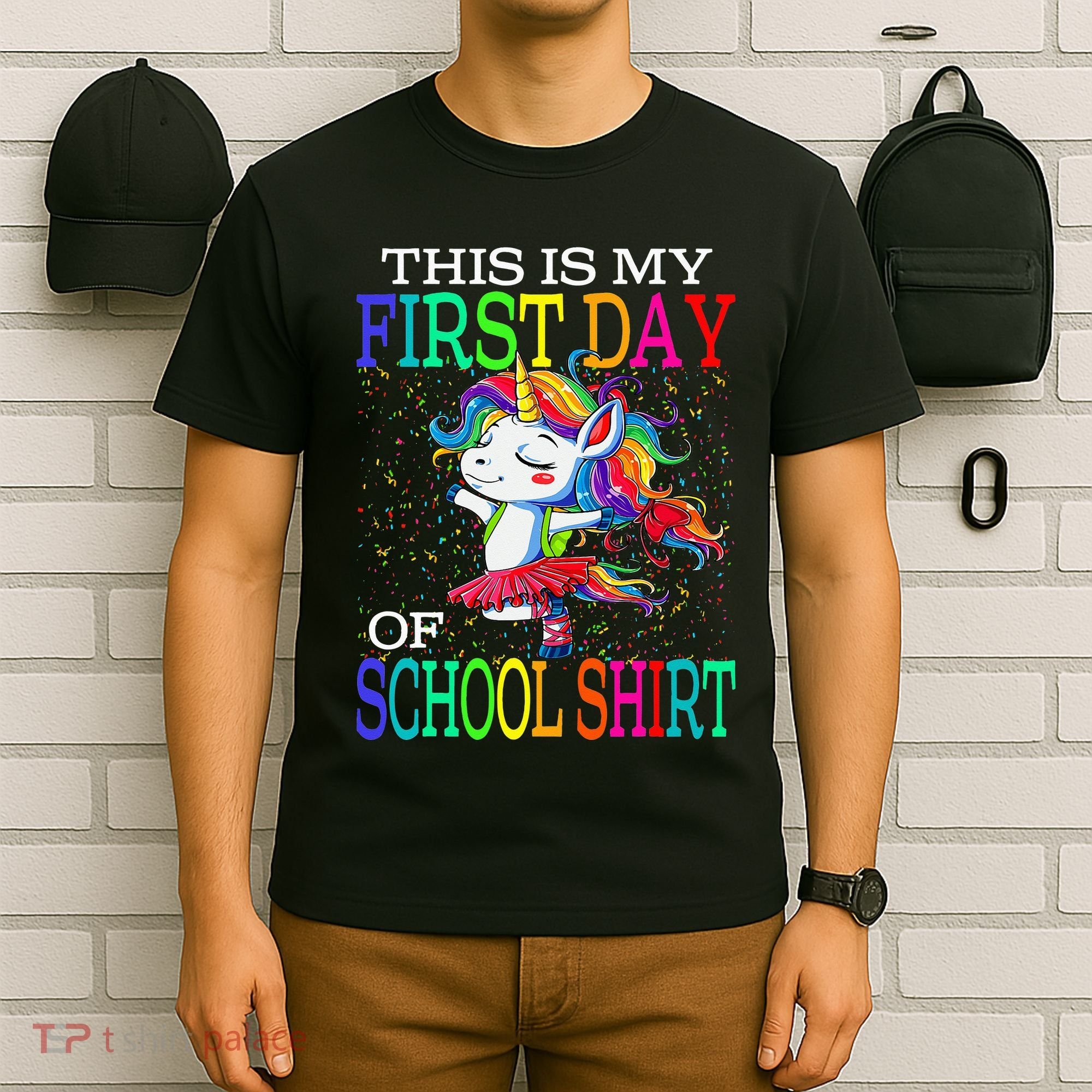 This Is My First Day Of School Back To School Unicorn T-Shirt