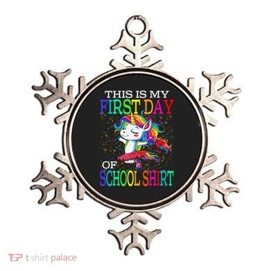 This Is My First Day Of School Back To School Unicorn Ornament