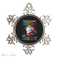 This Is My First Day Of School Back To School Unicorn Ornament thumb 0