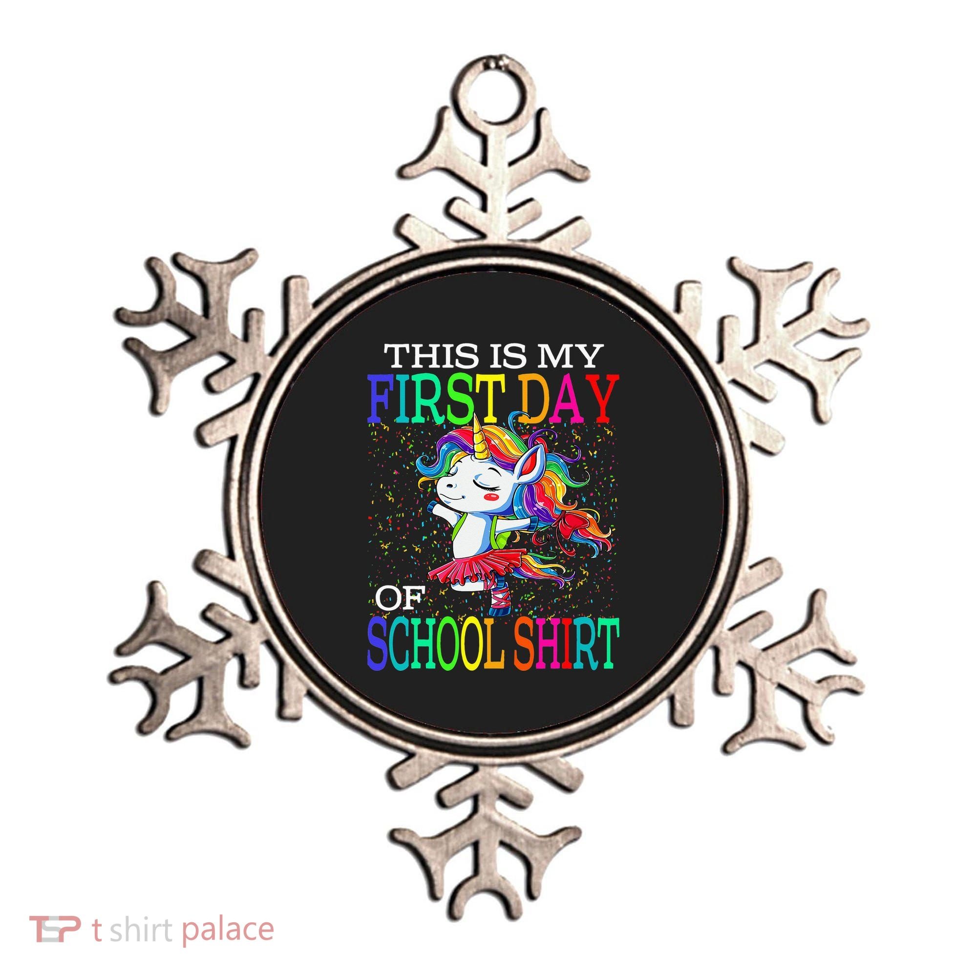 This Is My First Day Of School Back To School Unicorn Ornament