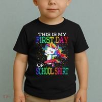 This Is My First Day Of School Back To School Unicorn Toddler T-Shirt thumb 2