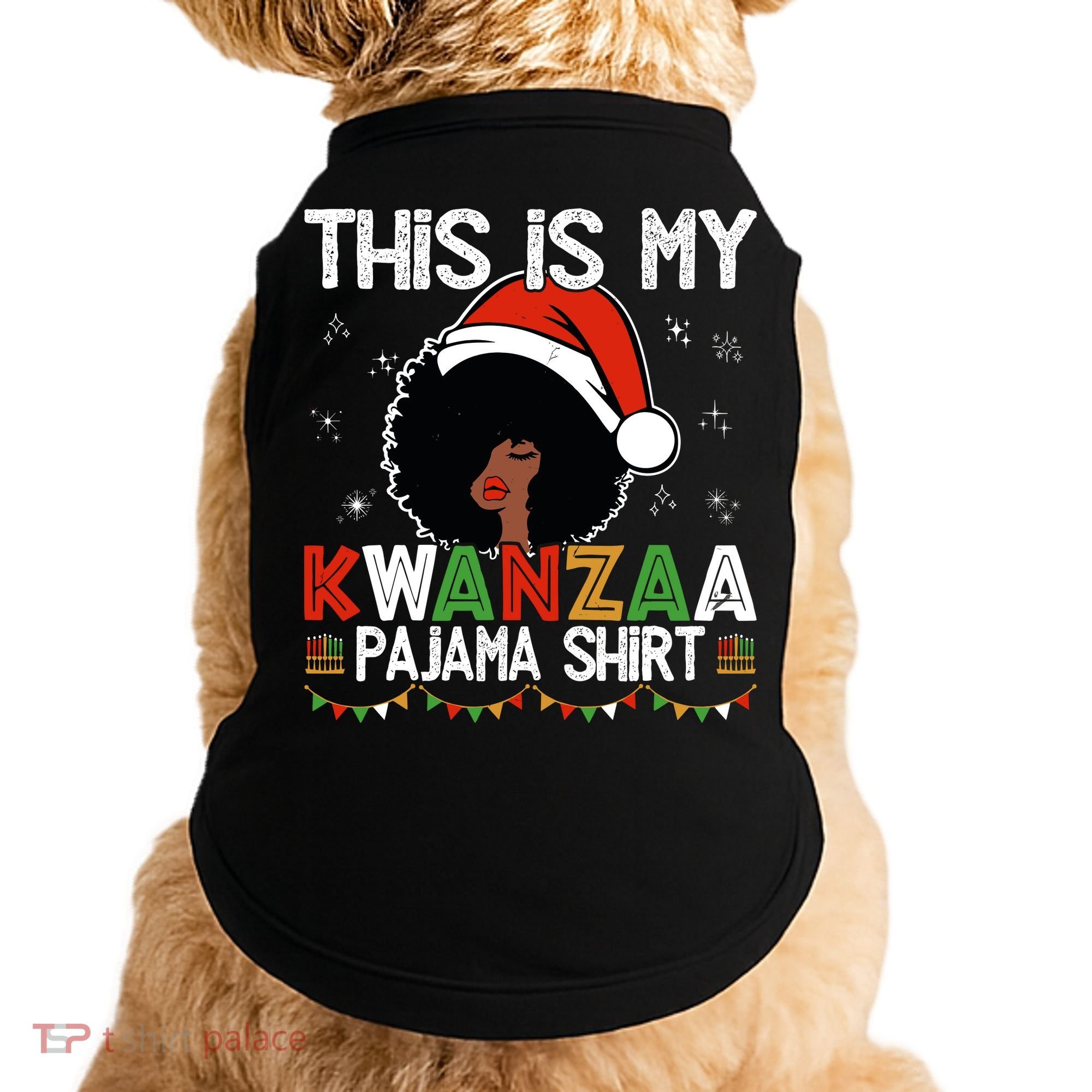 This Is My Kwanzaa Pajama Outfit Melanin African American Doggie Tank