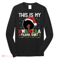 This Is My Kwanzaa Pajama Outfit Melanin African American Long Sleeve Shirt thumb 0