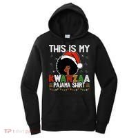 This Is My Kwanzaa Pajama Outfit Melanin African American Women's Hoodie thumb 0