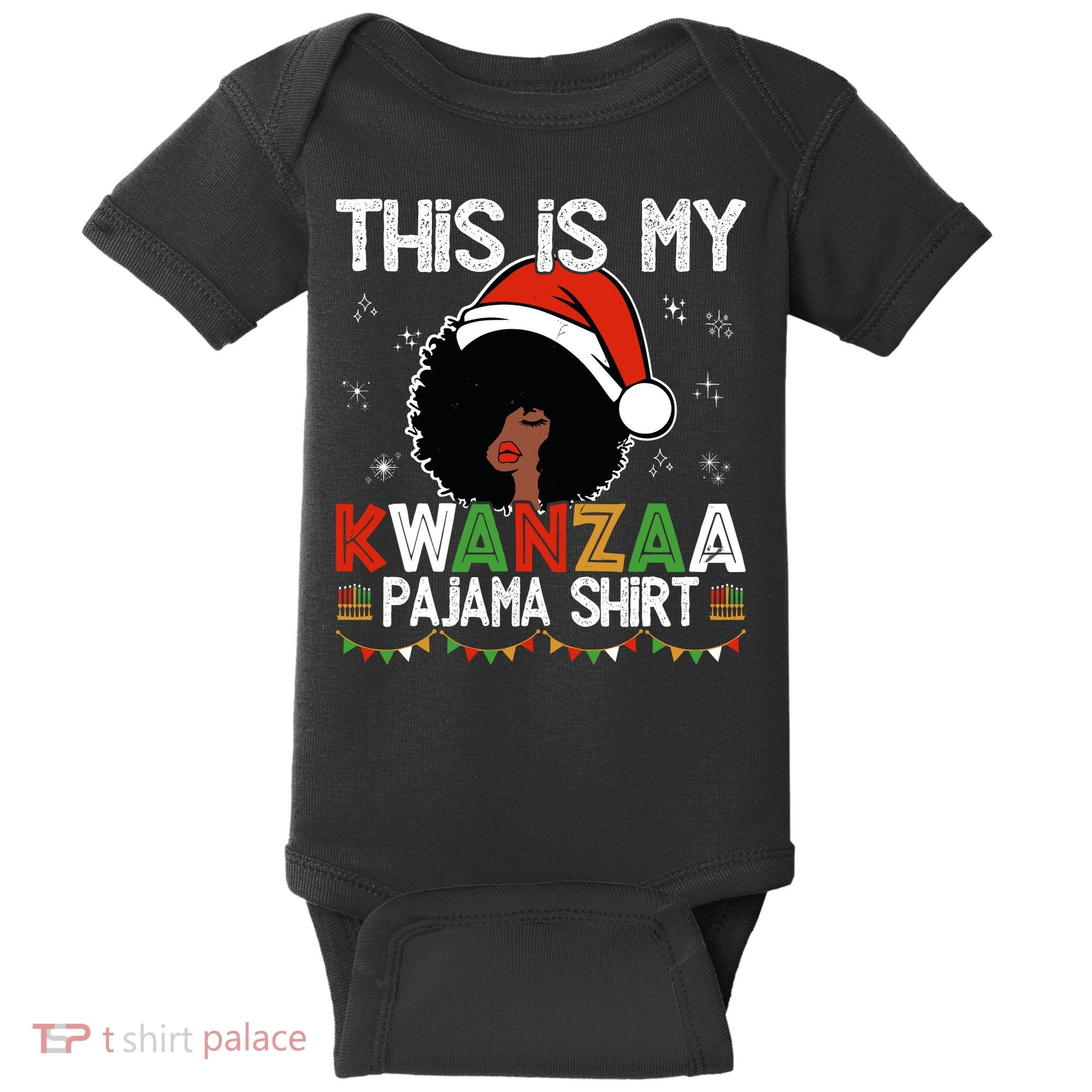 This Is My Kwanzaa Pajama Outfit Melanin African American Baby Bodysuit