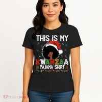 This Is My Kwanzaa Pajama Outfit Melanin African American Women's T-Shirt thumb 4