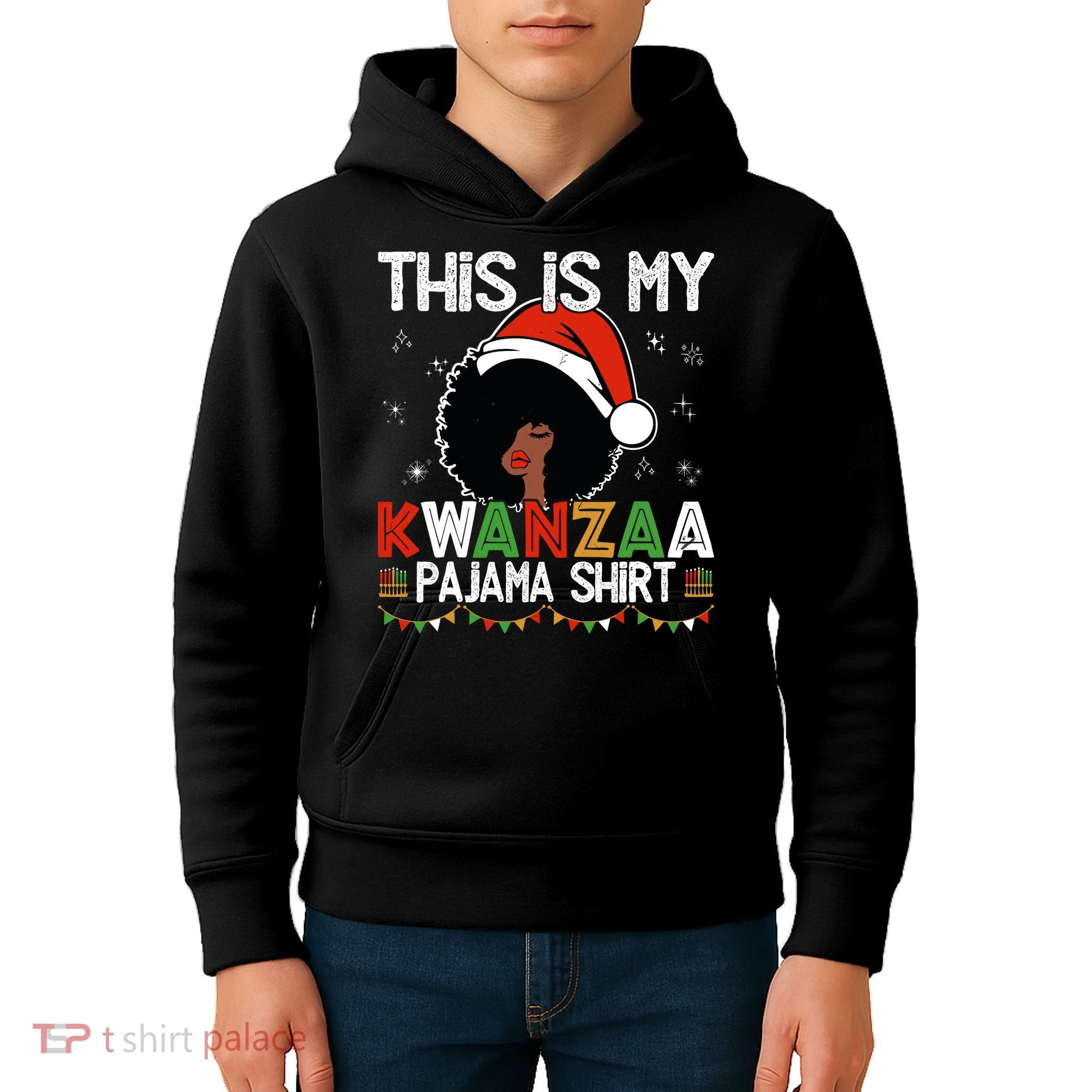 This Is My Kwanzaa Pajama Outfit Melanin African American Kids Hoodie