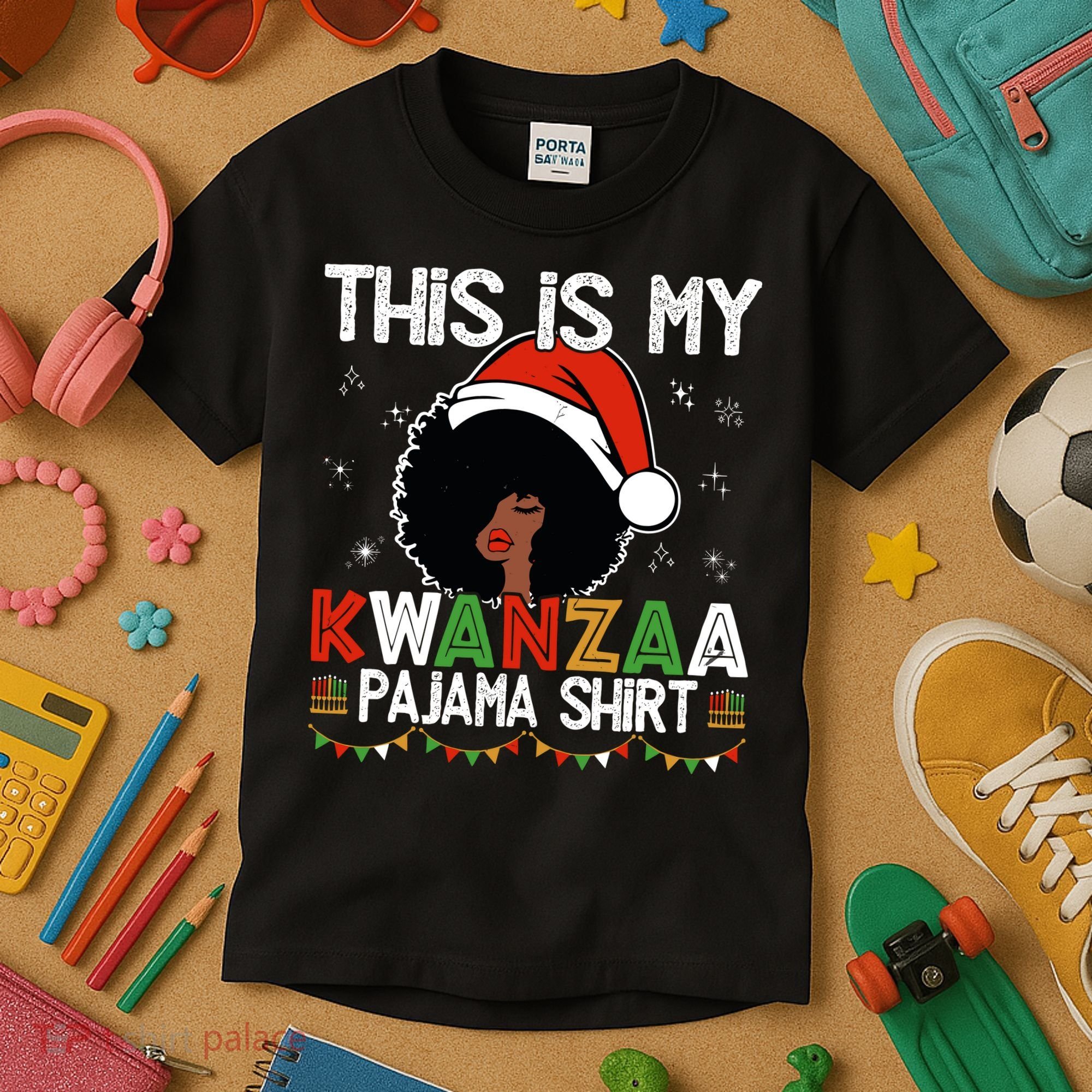 This Is My Kwanzaa Pajama Outfit Melanin African American Kids T-Shirt