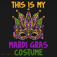 This Is My Mardi Gras Costume Festive Coaster thumb 2