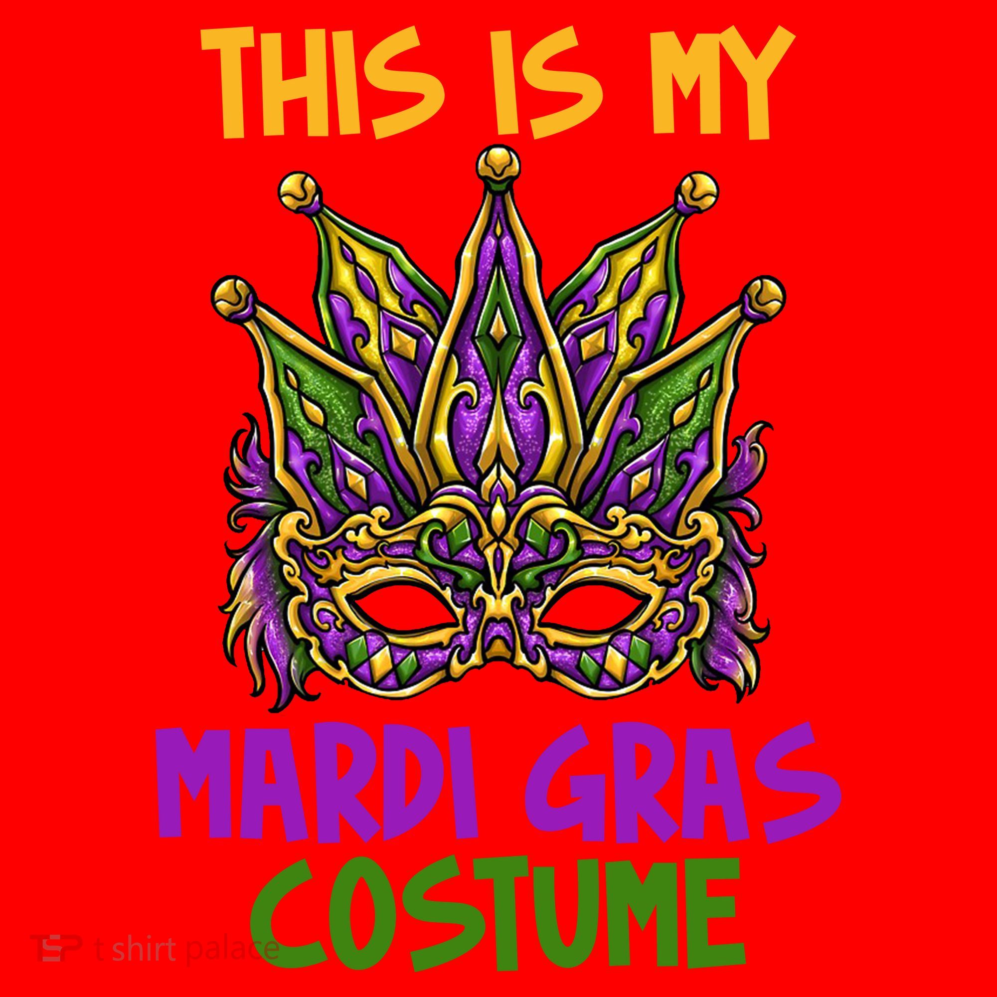 This Is My Mardi Gras Costume Festive Santa Hat