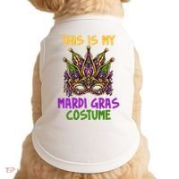 This Is My Mardi Gras Costume Festive Doggie Tank thumb 0