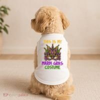 This Is My Mardi Gras Costume Festive Doggie Tank thumb 2