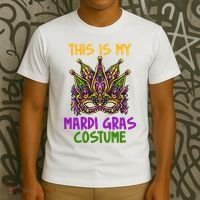 This Is My Mardi Gras Costume Festive T-Shirt thumb 3