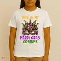 This Is My Mardi Gras Costume Festive T-Shirt thumb 4