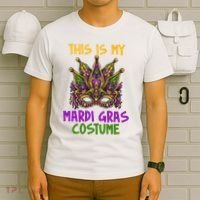 This Is My Mardi Gras Costume Festive T-Shirt thumb 6