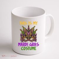 This Is My Mardi Gras Costume Festive Coffee Mug thumb 1