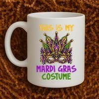 This Is My Mardi Gras Costume Festive Coffee Mug thumb 2