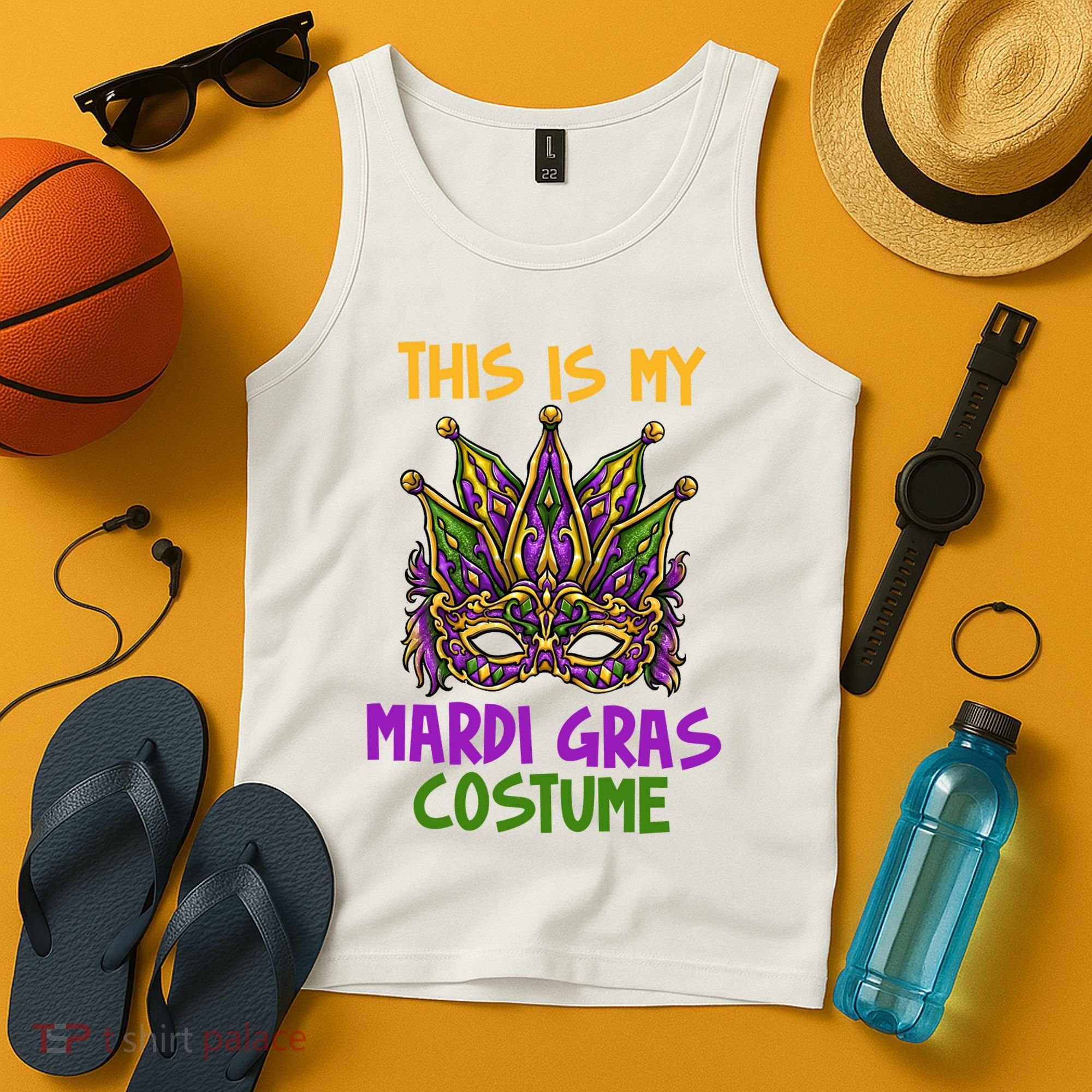 This Is My Mardi Gras Costume Festive Tank Top