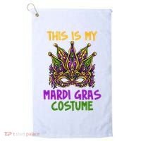 This Is My Mardi Gras Costume Festive Golf Towel thumb 0