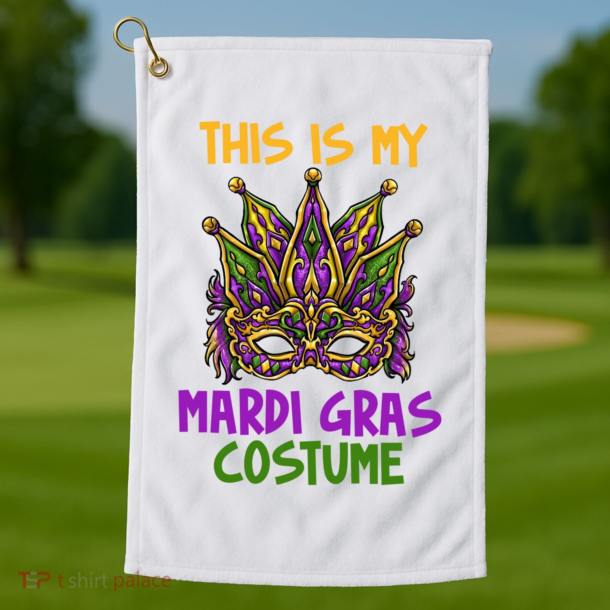 This Is My Mardi Gras Costume Festive Golf Towel