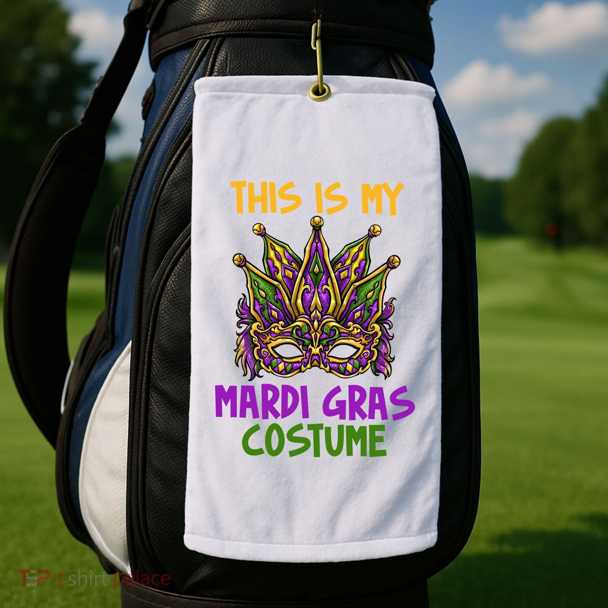 This Is My Mardi Gras Costume Festive Golf Towel