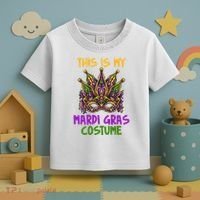 This Is My Mardi Gras Costume Festive Toddler T-Shirt thumb 3