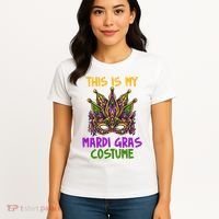 This Is My Mardi Gras Costume Festive Women's T-Shirt thumb 4