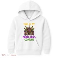This Is My Mardi Gras Costume Festive Kids Hoodie thumb 0