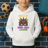 This Is My Mardi Gras Costume Festive Kids Hoodie thumb 2