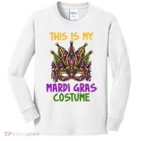 This Is My Mardi Gras Costume Festive Kids Long Sleeve Shirt thumb 0