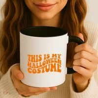 This Is My Halloween Costume Retro Coffee Mug thumb 3