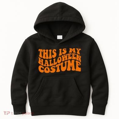 This Is My Halloween Costume Retro Kids Hoodie